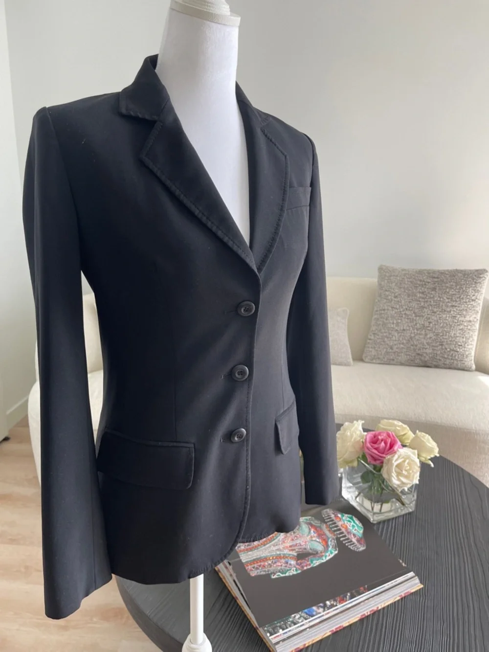 Dior Black Suit Jacket sz 38 $2750